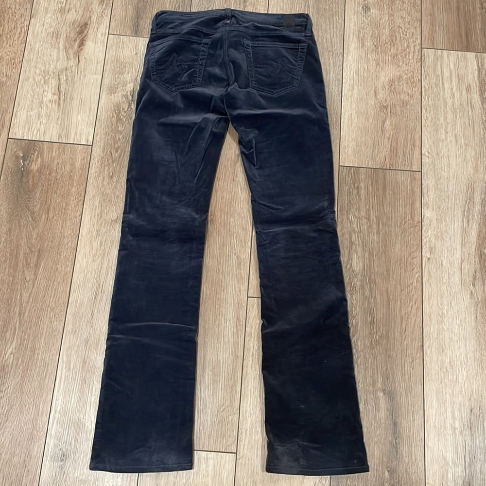 AG The Kiss Dark Gray Velvet Jeans Size 26R - Picture 5 of 8